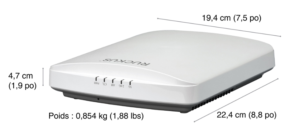 R650 dual-band 802.11abgn-ac-ax ?Wireless Access Point with Multi-Gigabit Ethernet backhaul, 4x4:4 ?+ 2x2:2 streams, OFDMA, MU-MIMO, BeamFlex+, dual ports, PoH-uPoE-802... (901-R650-WW00)