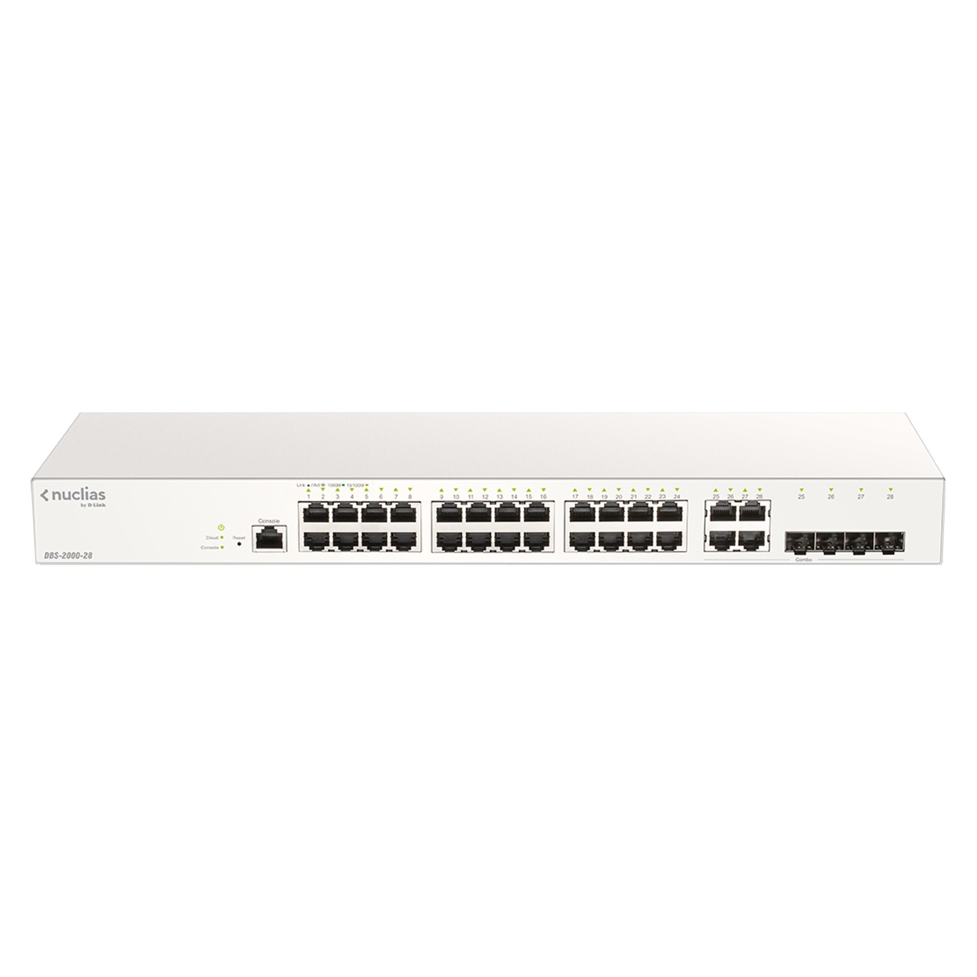   Switch ethernet   Nuclias Switch 24 Ports Giga + 4 Combo SFP DBS-2000-28