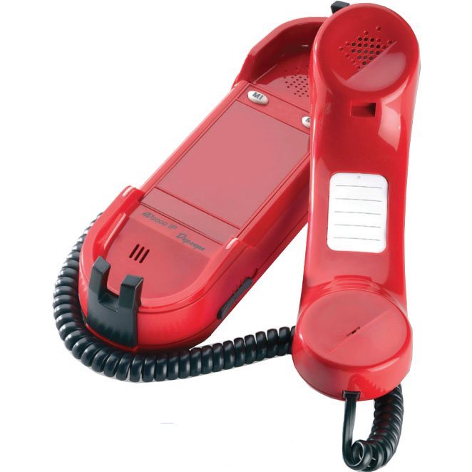 Tlphone d'urgence SIP 2 touches rouge PAI40R