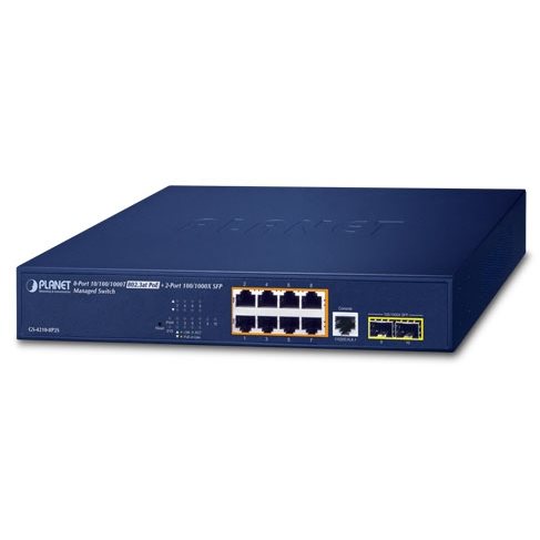   Switch ethernet   Switch 19 8 Giga PoE at 120W + 2 SFP manageable GS-4210-8P2S