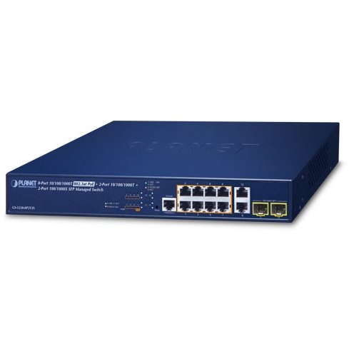   Switch ethernet   Switch 19 L2+ L4 8 Giga POE at + 2 Giga / SFP GS-5220-8P2T2S