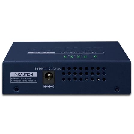 Injecteur PoE High power 802.3at 4 ports 30W HPOE-460