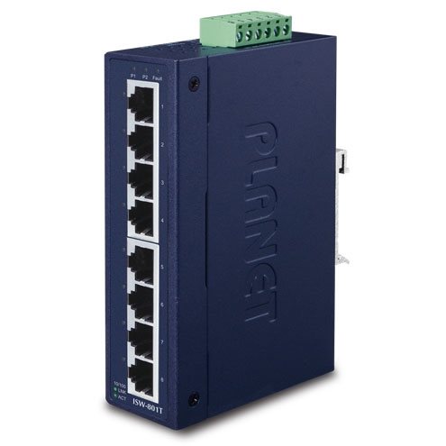   Switch   Switch industriel IP30 8 ports 100Mbits -40/75 ISW-801T