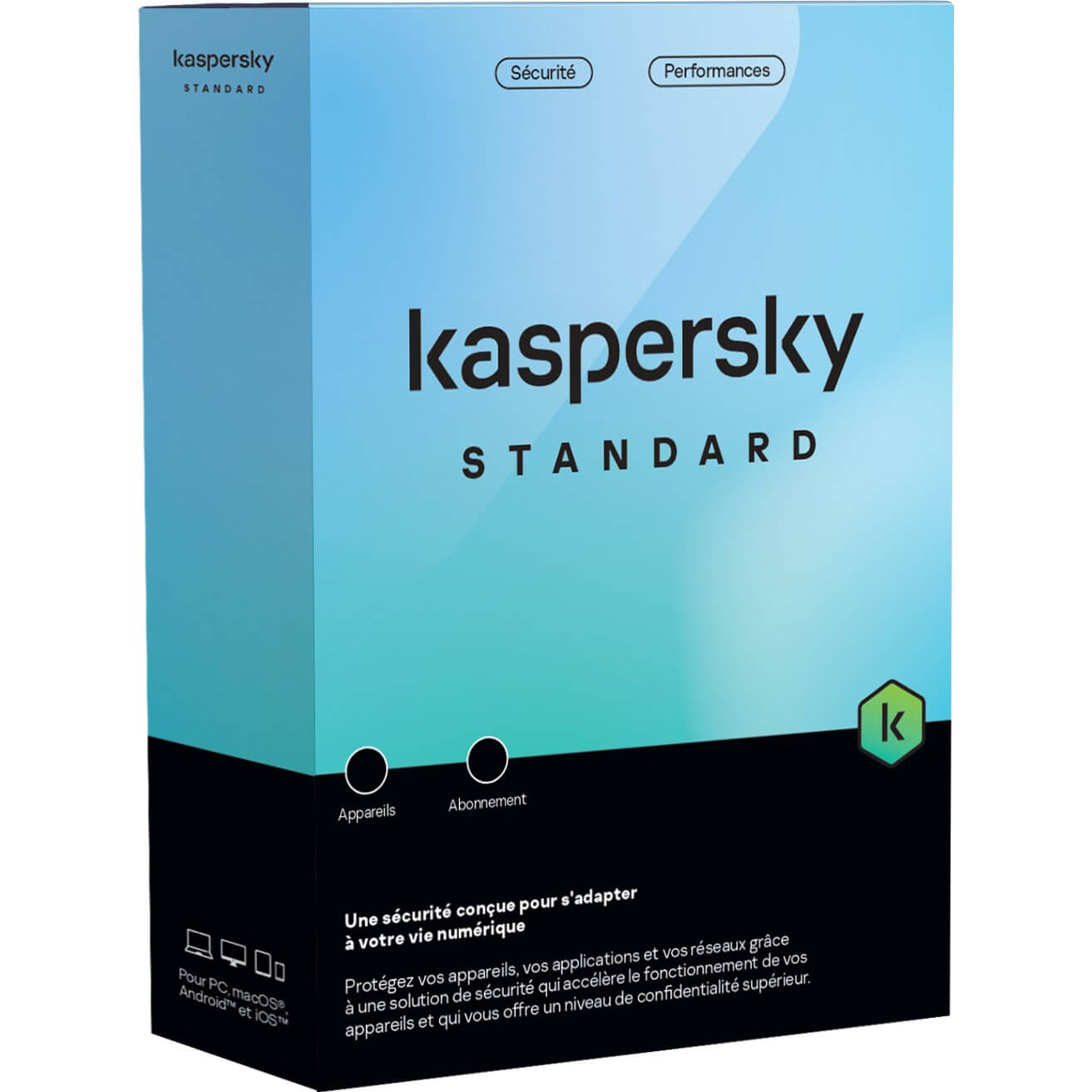  Les anti-virus monoposte   Kaspersky Standard 1 an 1 Poste KL1041F5AFS