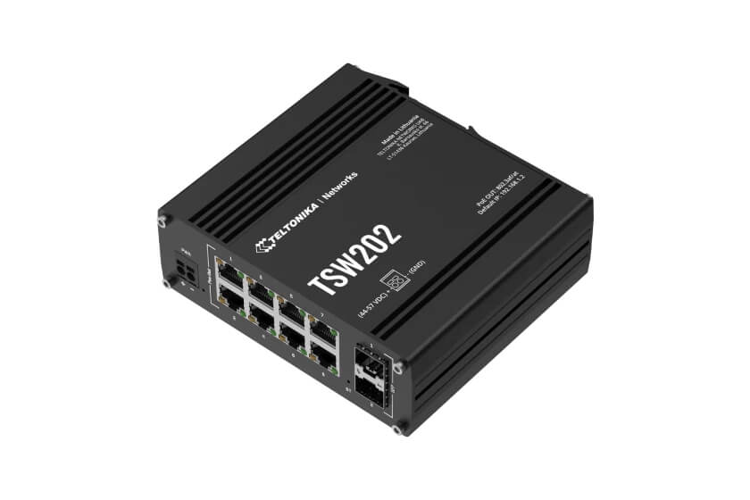   Switch   Switch indus L2 8 ports Giga PoE at + 2 SFP IP30 TSW202