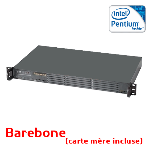  Serveur Supermicro Serveur 1U Pentium N3700 4 ports Lan IPC1ITX-N3700-4